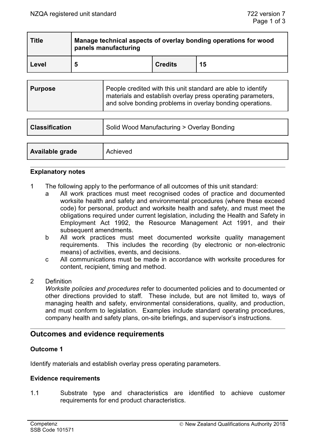 722 Manage Technical Aspects of Overlay Bonding Operations for Wood Panels Manufacturing