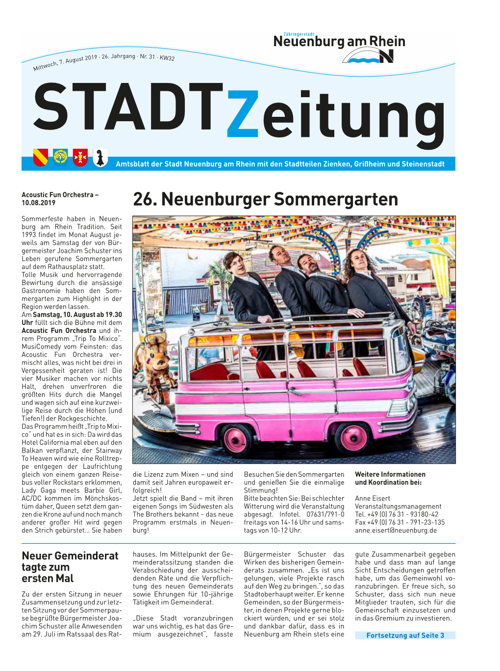 Stadtzeitung 2019 KW 32