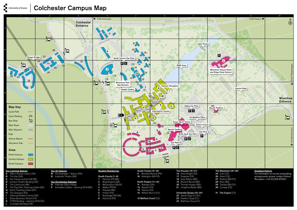 Colchester Campus Map