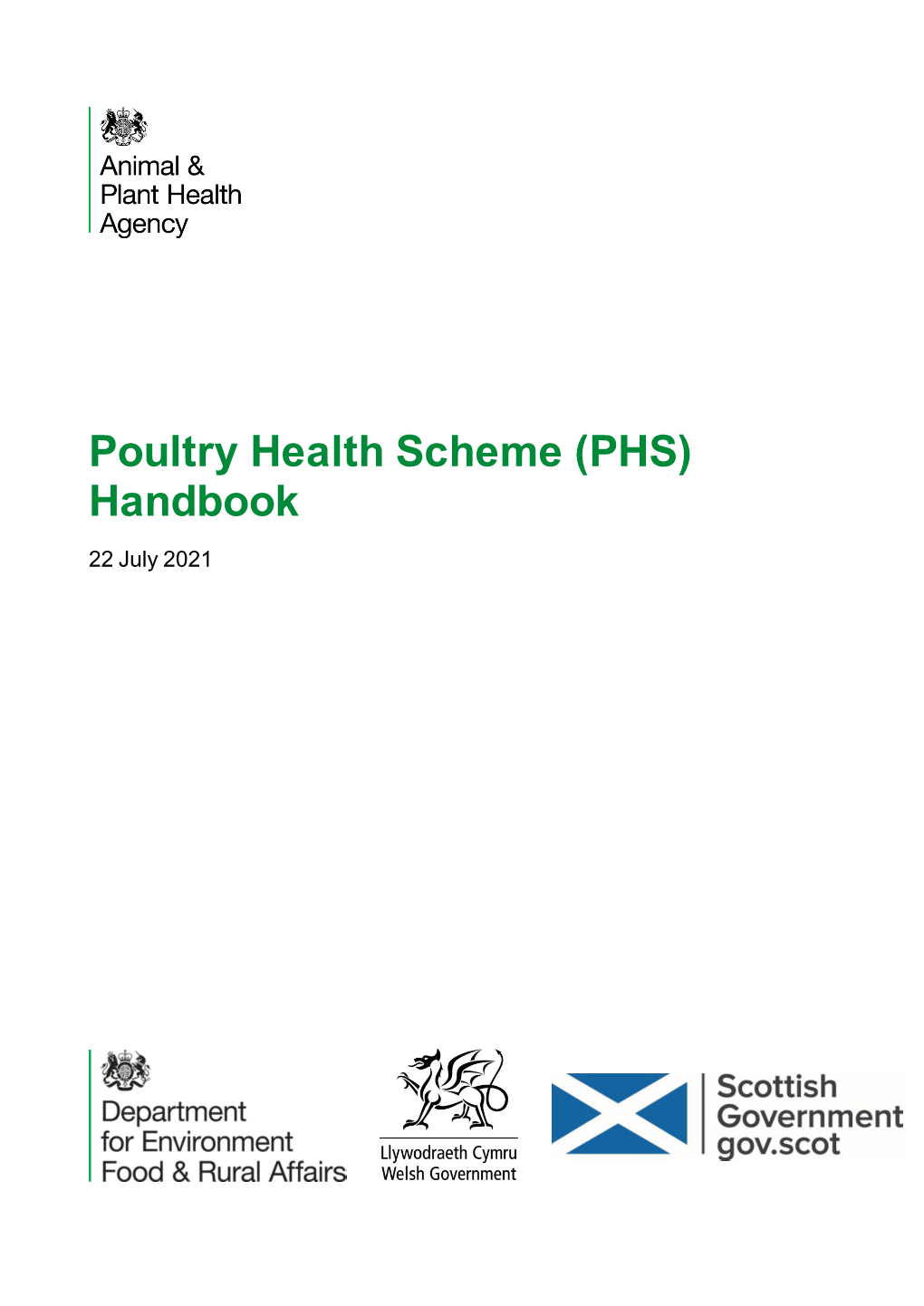 Poultry Health Scheme (PHS) Handbook 22 July 2021