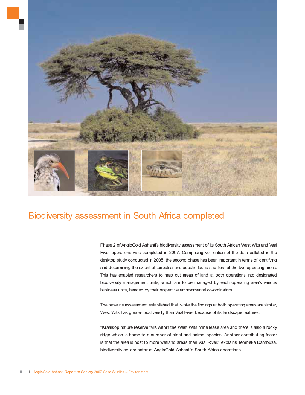 Biodiversity Assessment in South Africa Completed