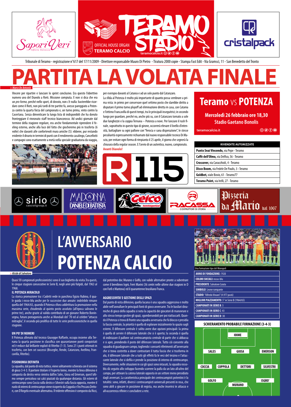 Partita La Volata Finale