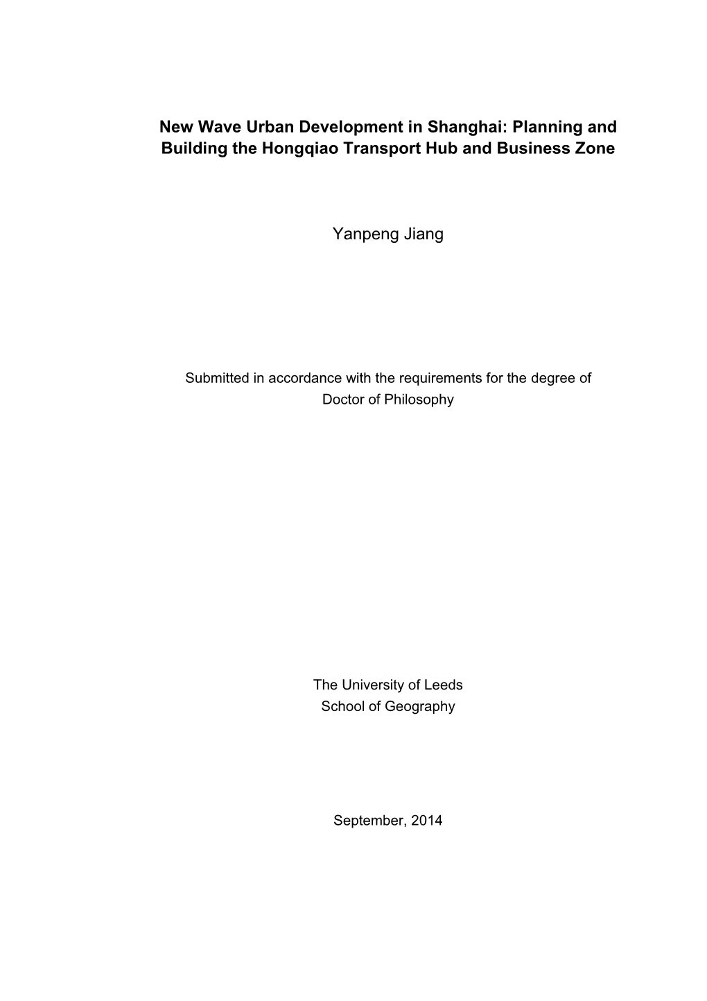 Leeds Thesis Template