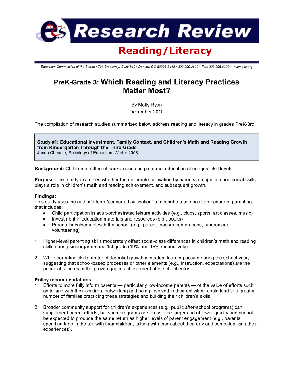 Reading/Literacy