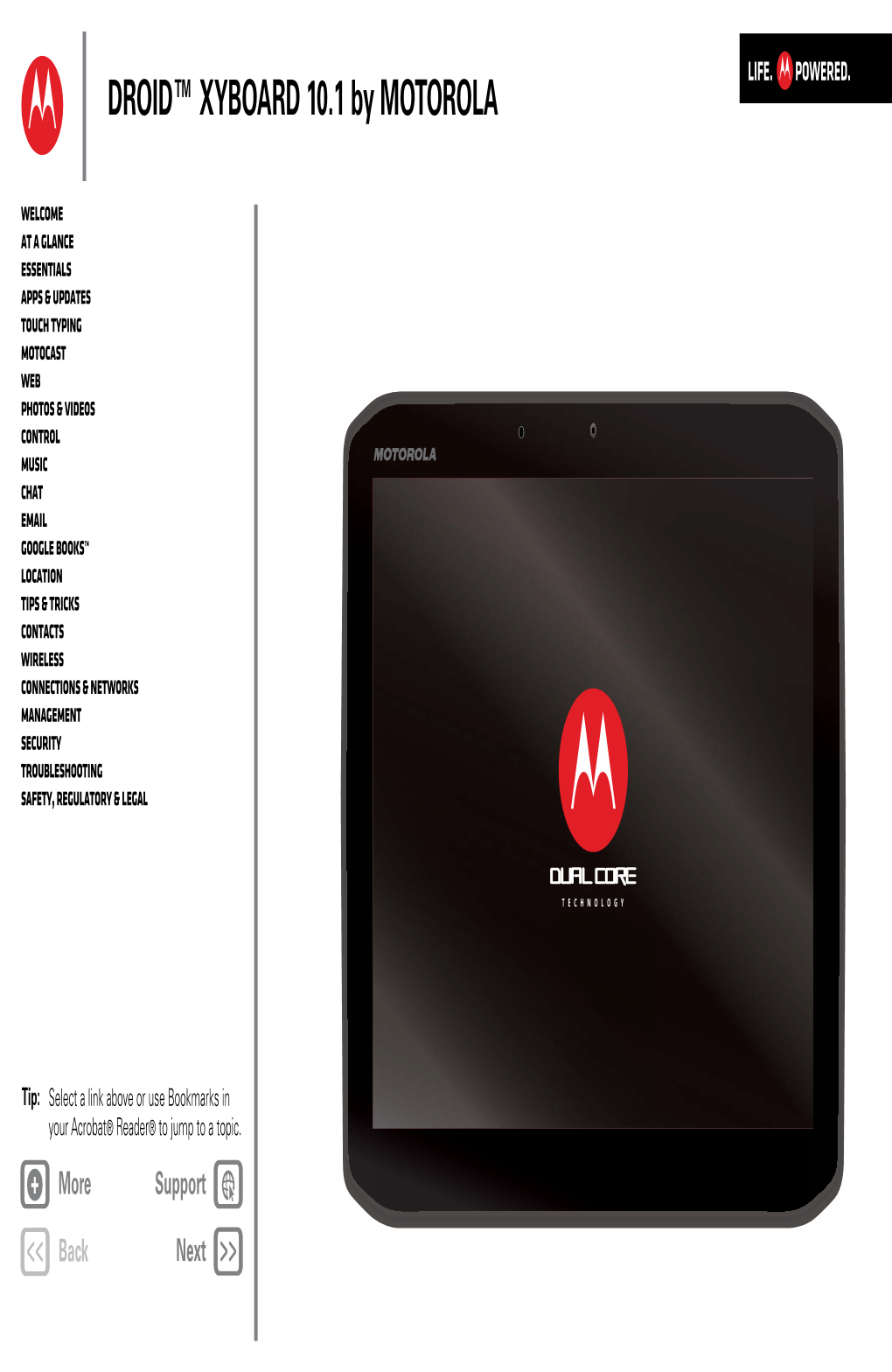 DROID XYBOARD 10.1 by MOTOROLA Verizon User Guide