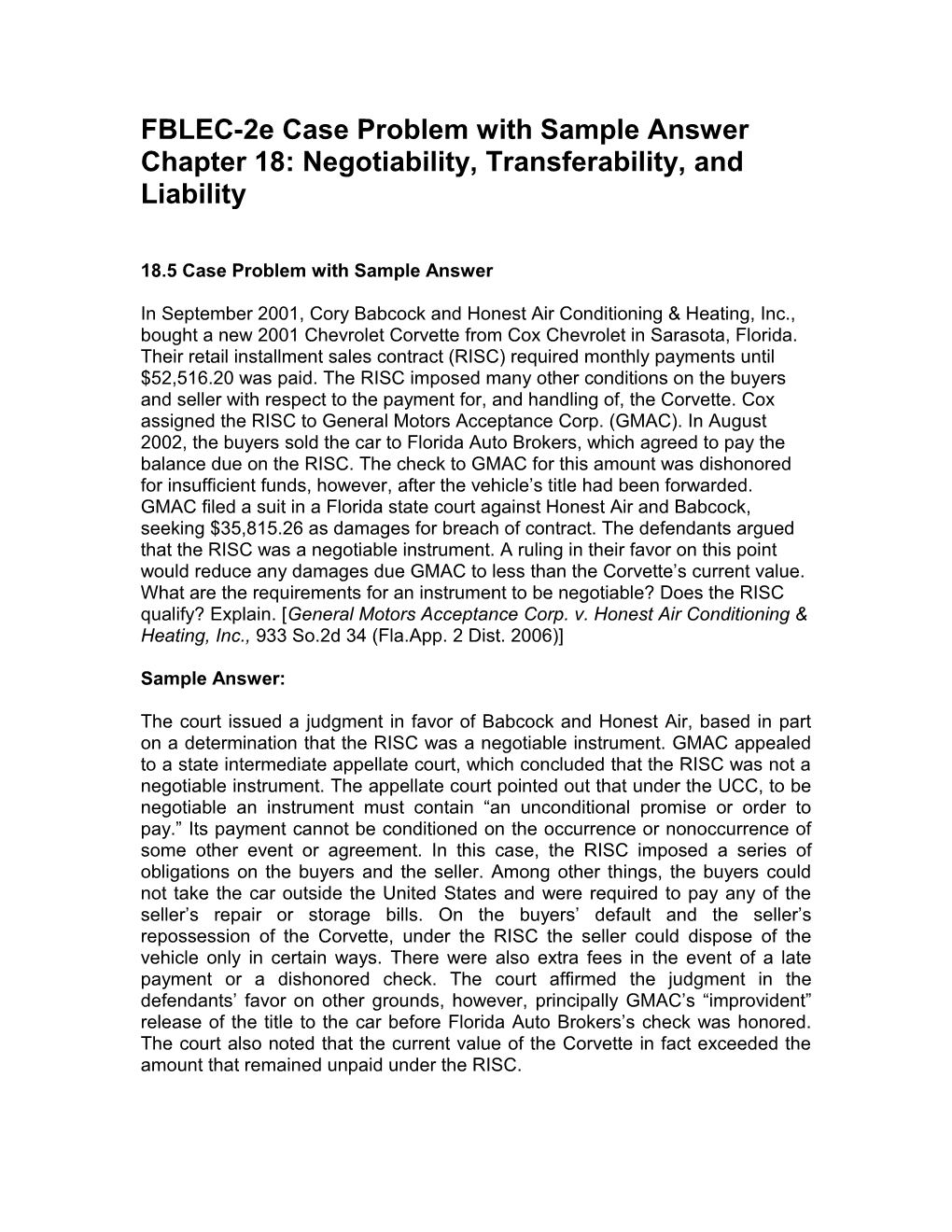 Chapter 4 - Constitutional Authority to Regulate Business s15