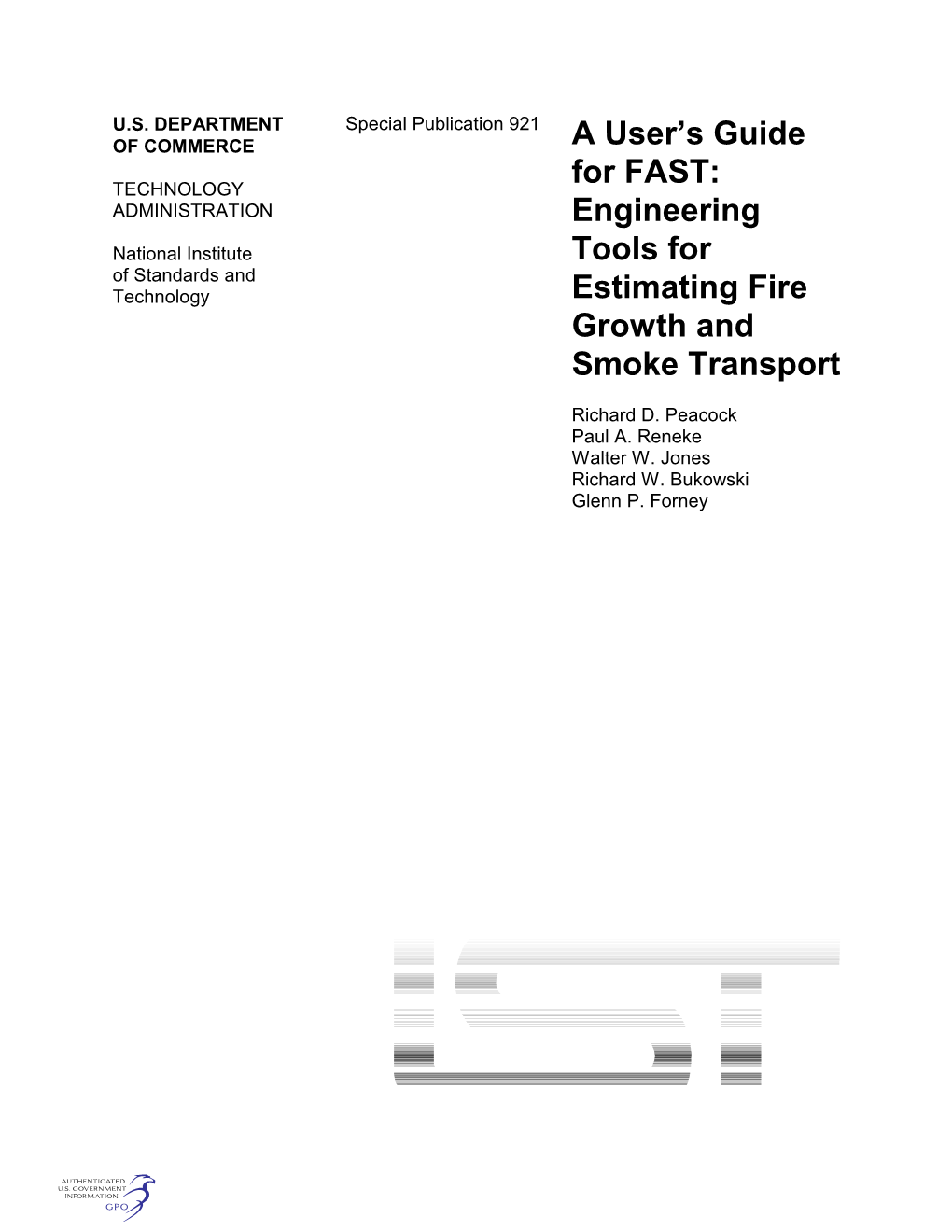 Engineering Tools for Estimating Fire Growth and Smoke Transport