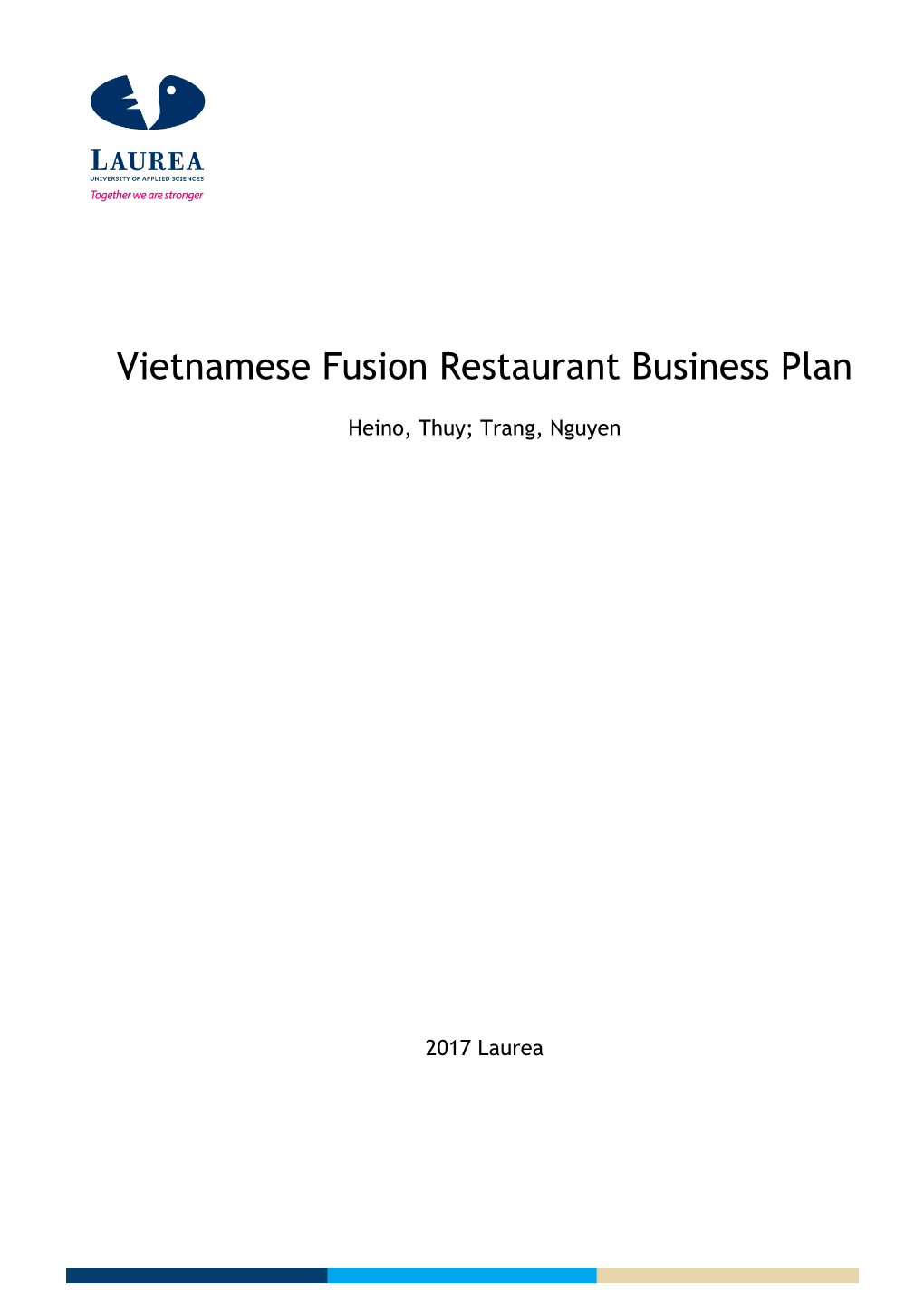 Vietnamese Fusion Restaurant Business Plan