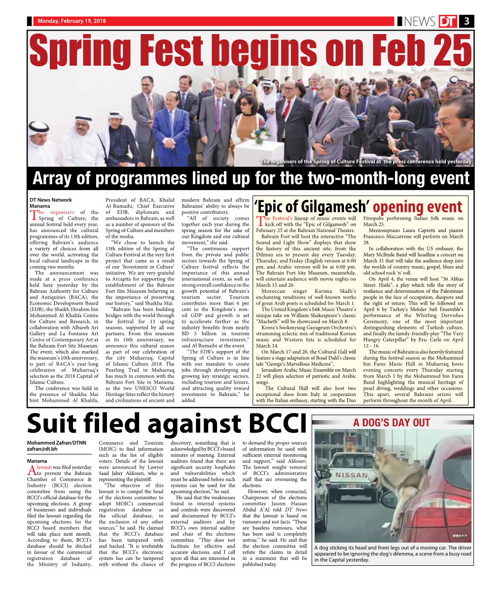 Spring Fest Begins on Feb 25