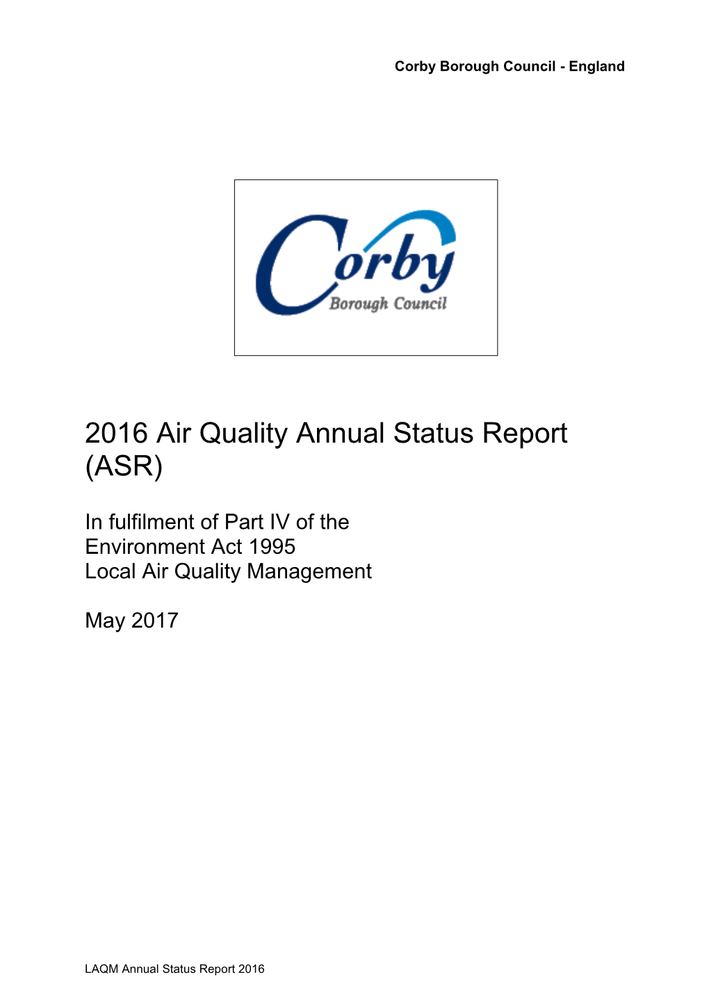 Air Quality ASR 2016