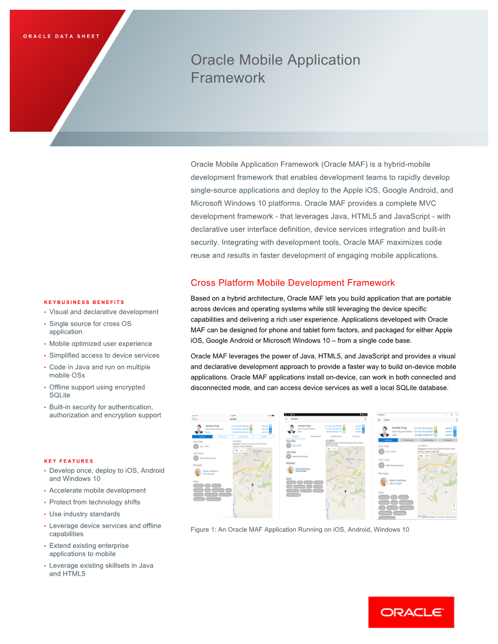 Oracle Mobile Application Framework