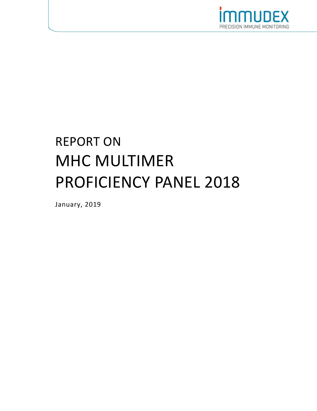 Report on Mhc Multimer Proficiency Panel 2018