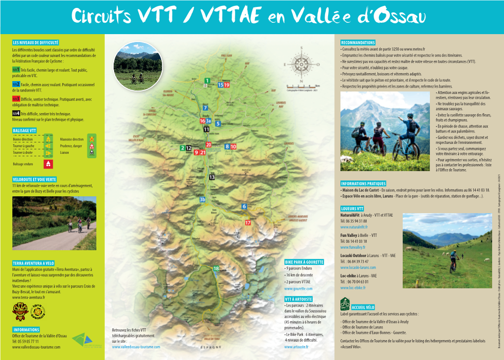 Circuits VTT / VTTAE En Vallée D'ossau