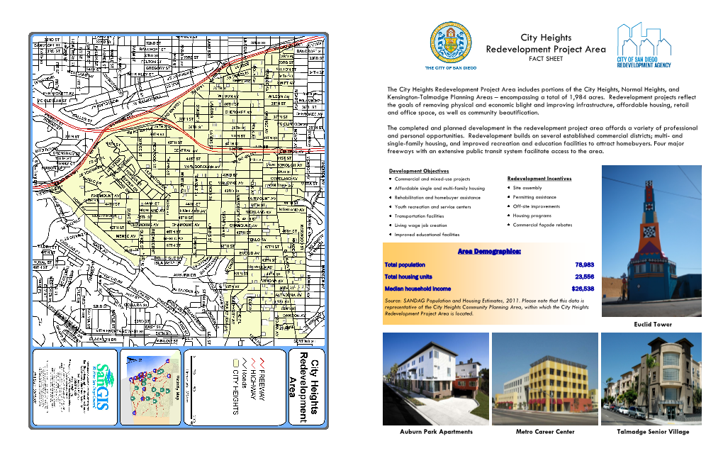 City Heights Redevelopment Project Area FACT SHEET