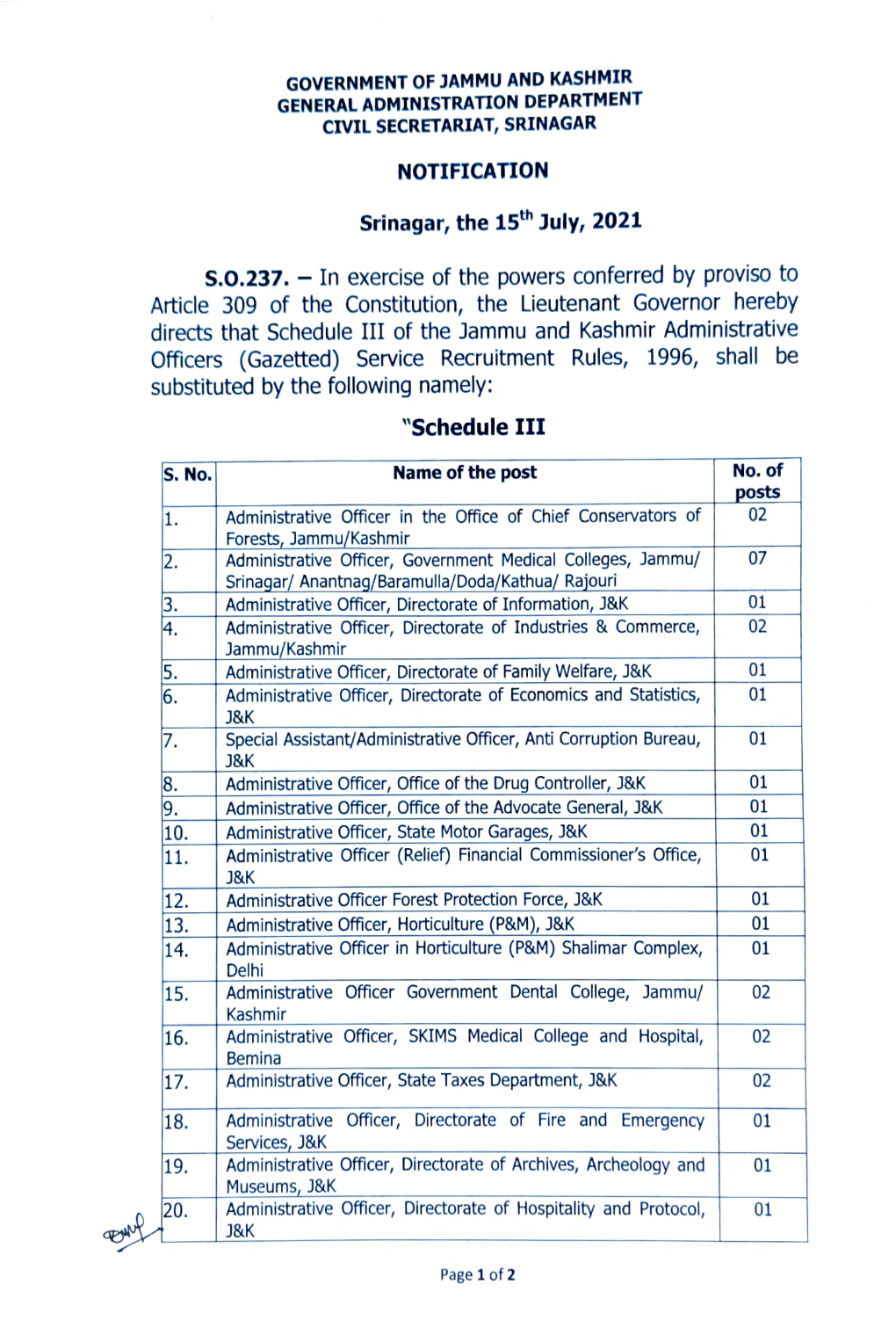 Srinagar/ Anantnag/Baramulla/Doda/Kathua/ Rajouri 3