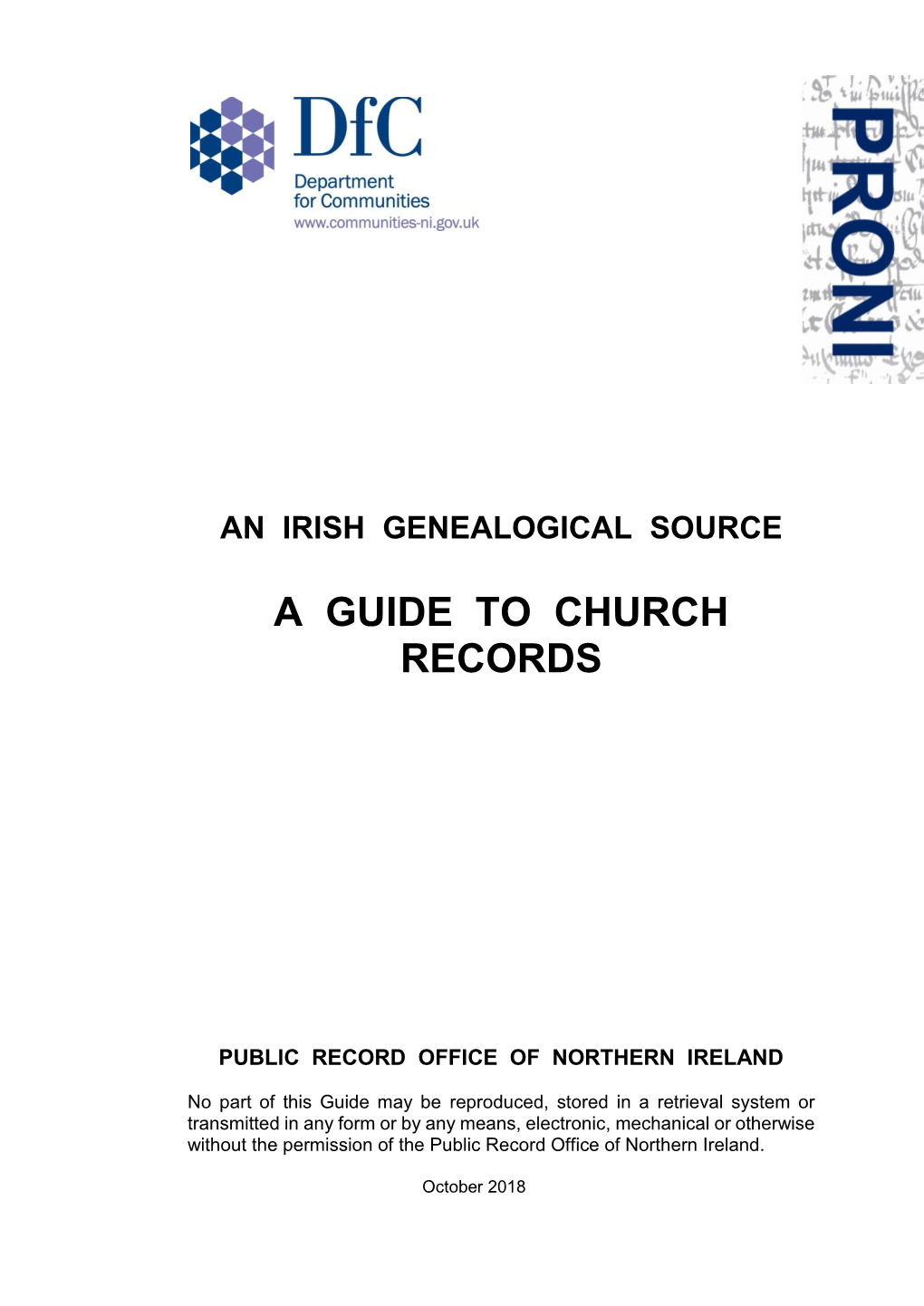 PRONI Guide to Church Records