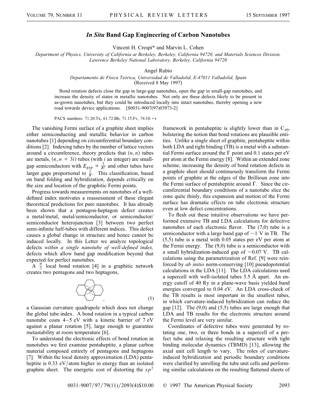 In Situ Band Gap Engineering of Carbon Nanotubes