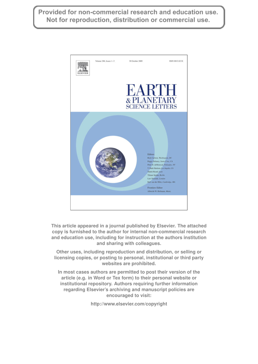 Earth and Planetary Science L