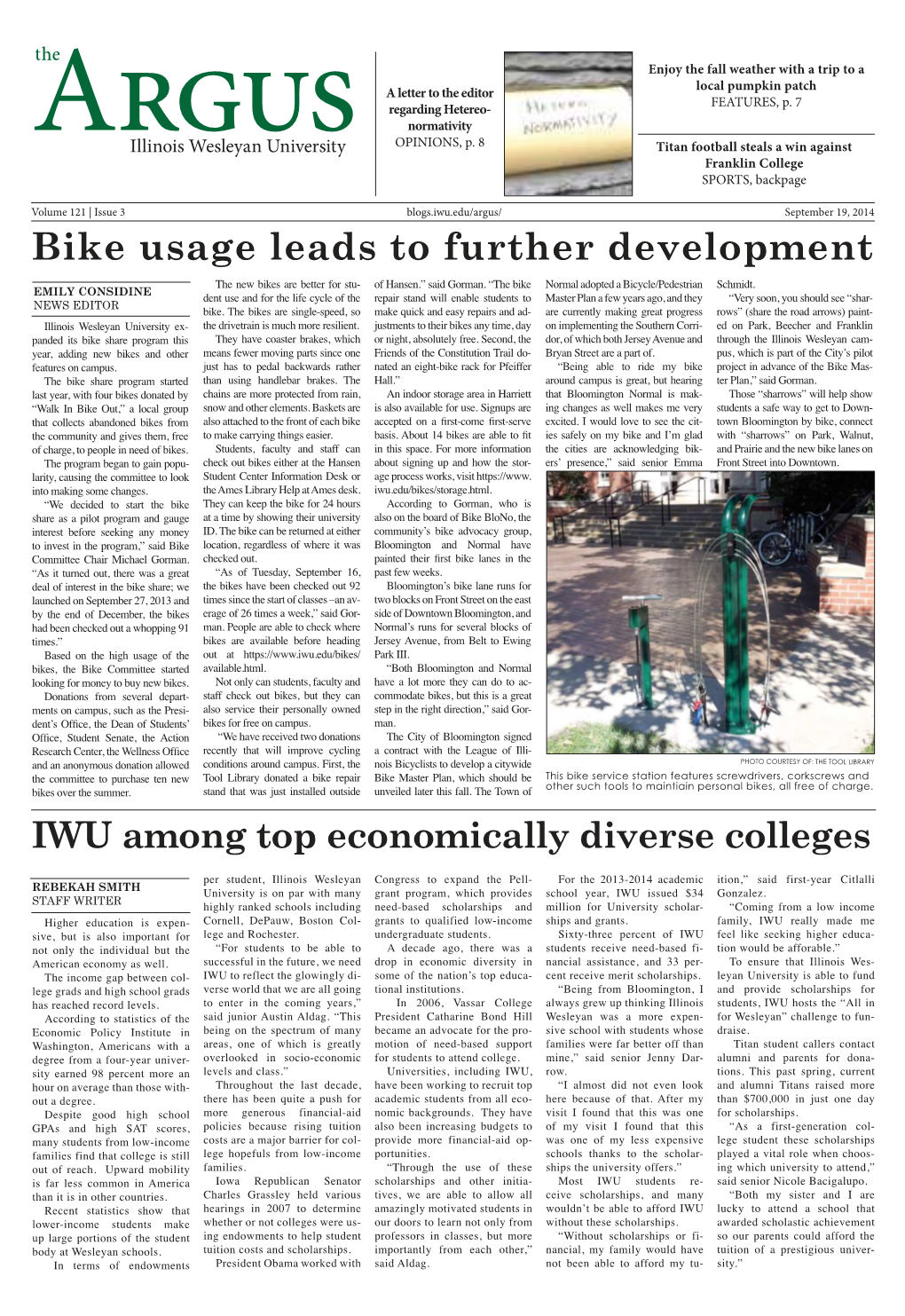 Bike Usage Leads to Further Development