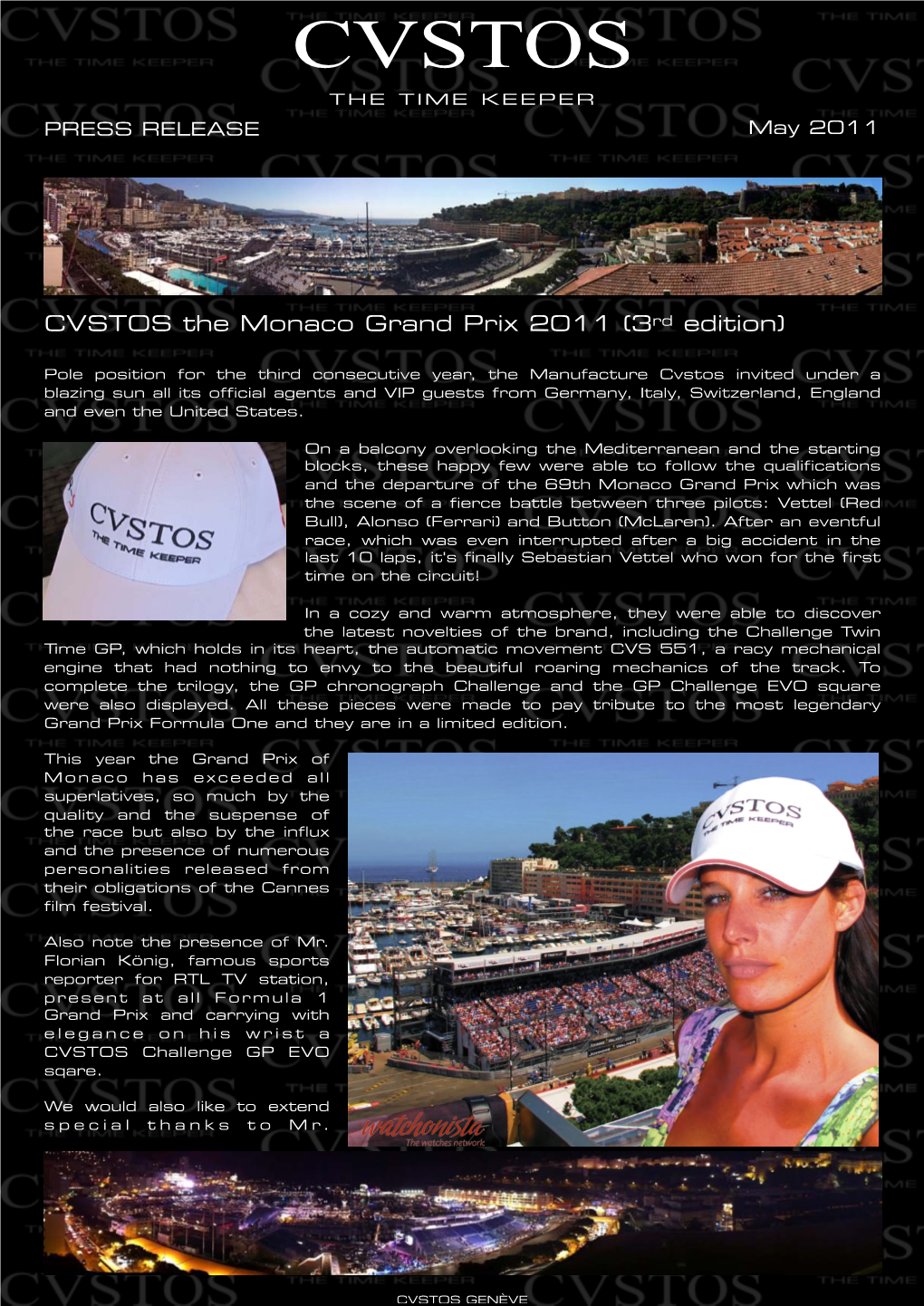 CVSTOS the Monaco Grand Prix 2011 (3Rd Edition)