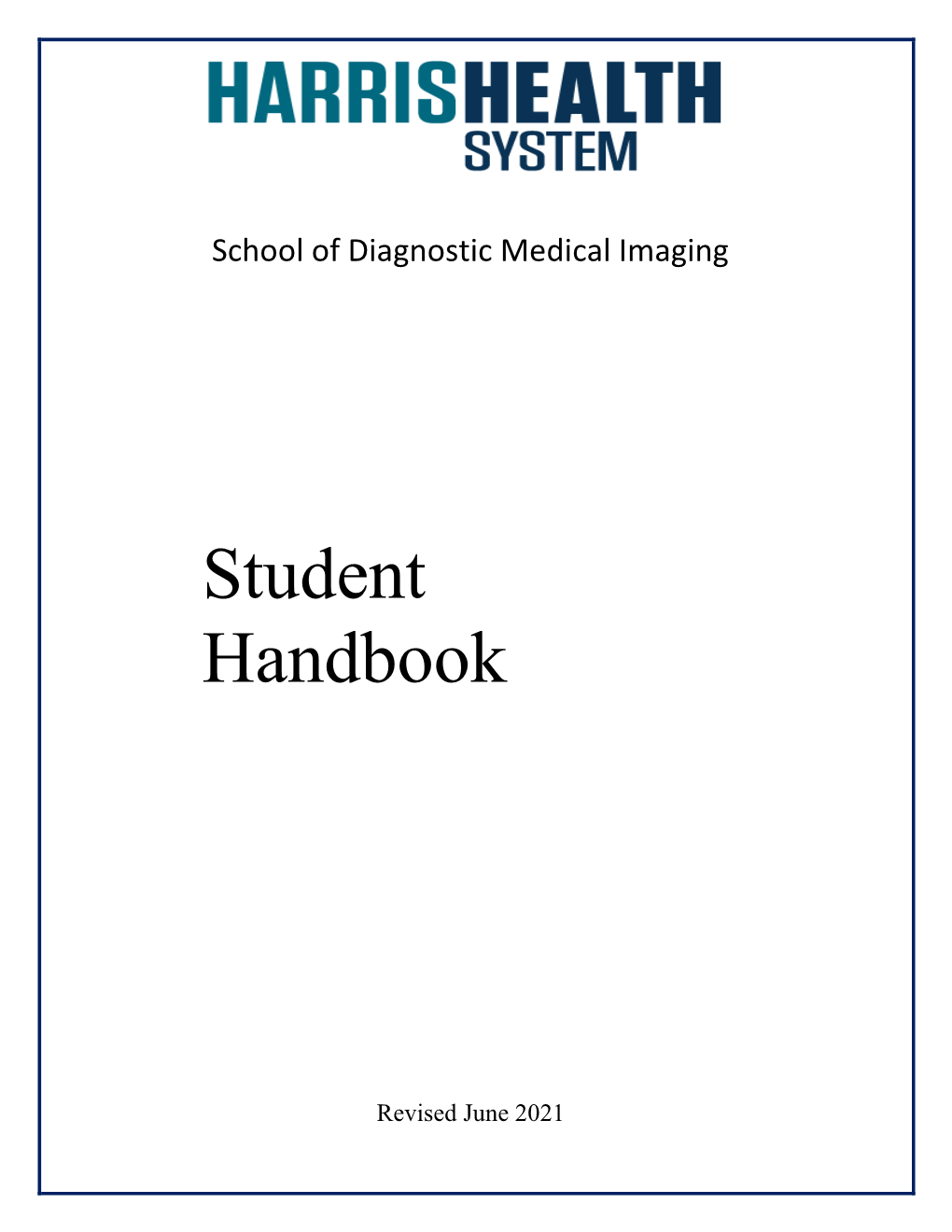 Student Handbook