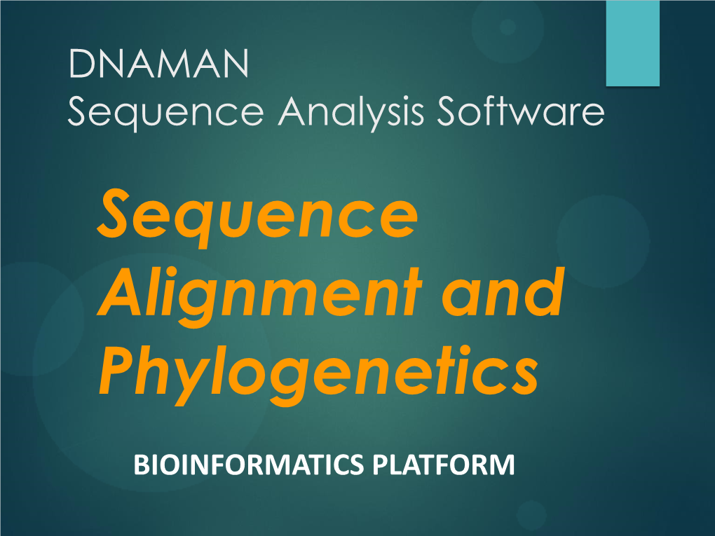 Sequence Alignment and Phylogenetics