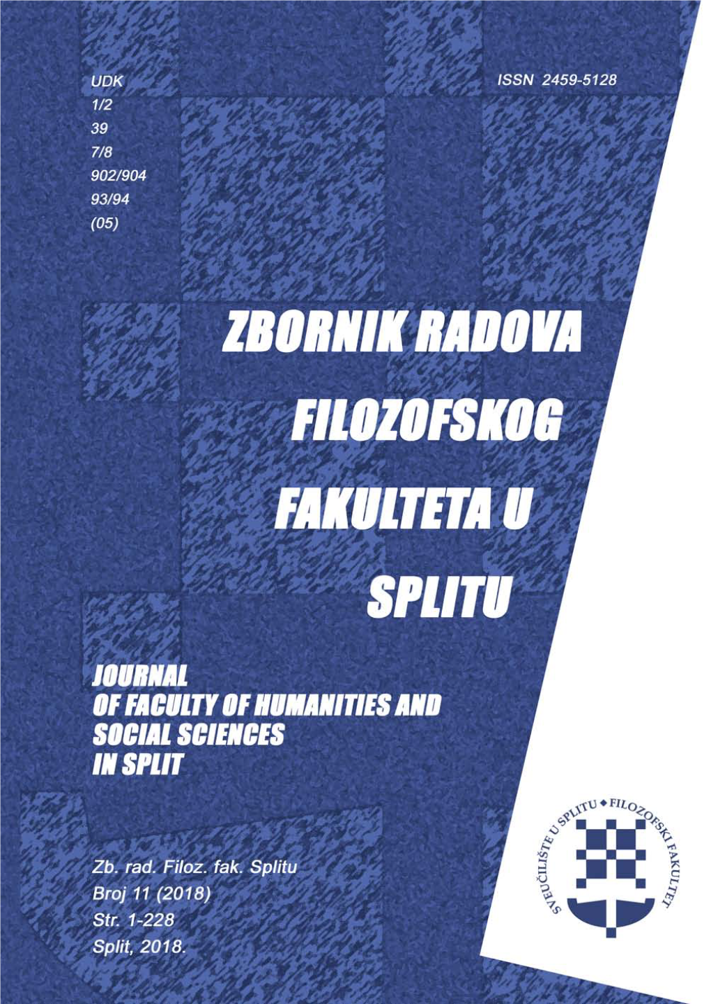 Zbornik Radova Filozofskog Fakulteta U Splitu Journal of Faculty of Humanities and Social Sciences in Split