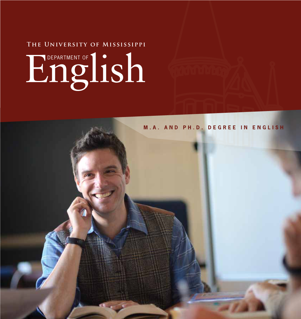 The University of Mississippi Englishdepartment OF