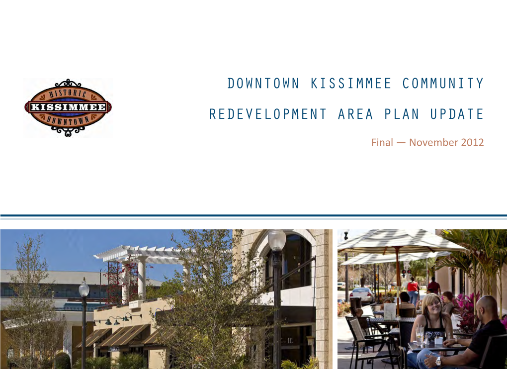 Downtown Kissimmee Community Redevelopment Area Plan Update