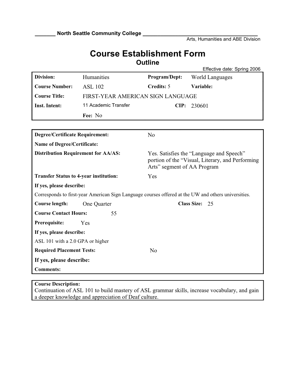 Course Outline Draft 2 s1