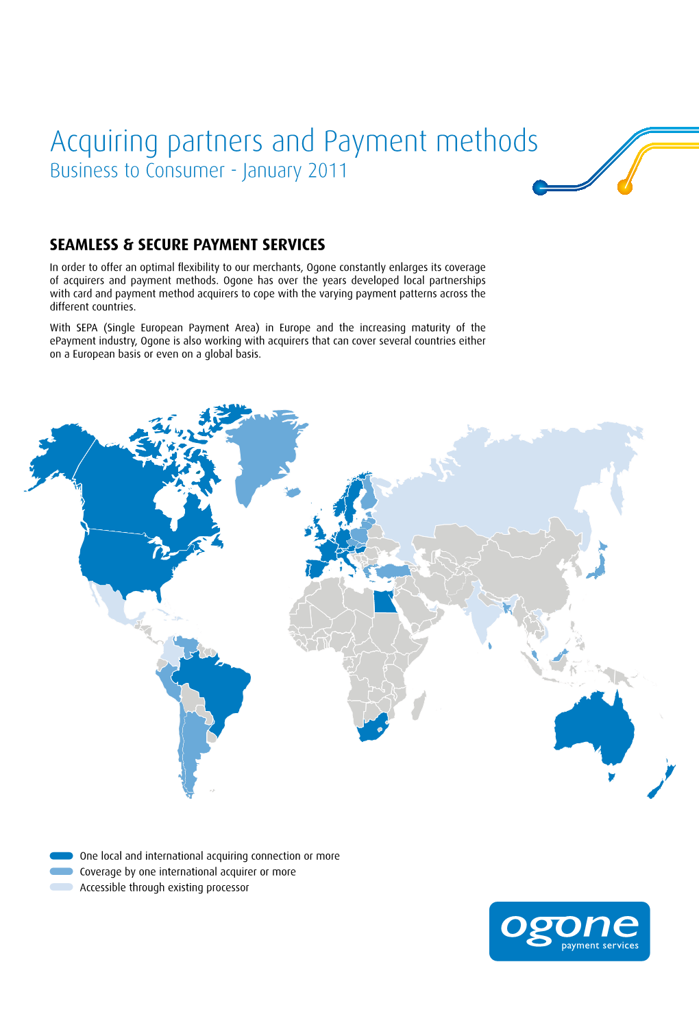 Acquiring Partners and Payment Methods Business to Consumer - January 2011