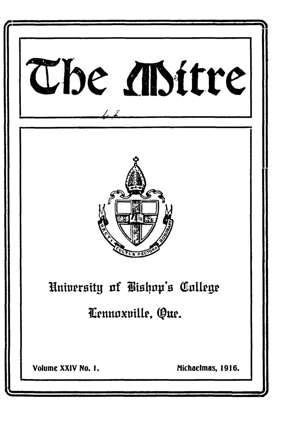University of Bishop's College Lennoxville, Que