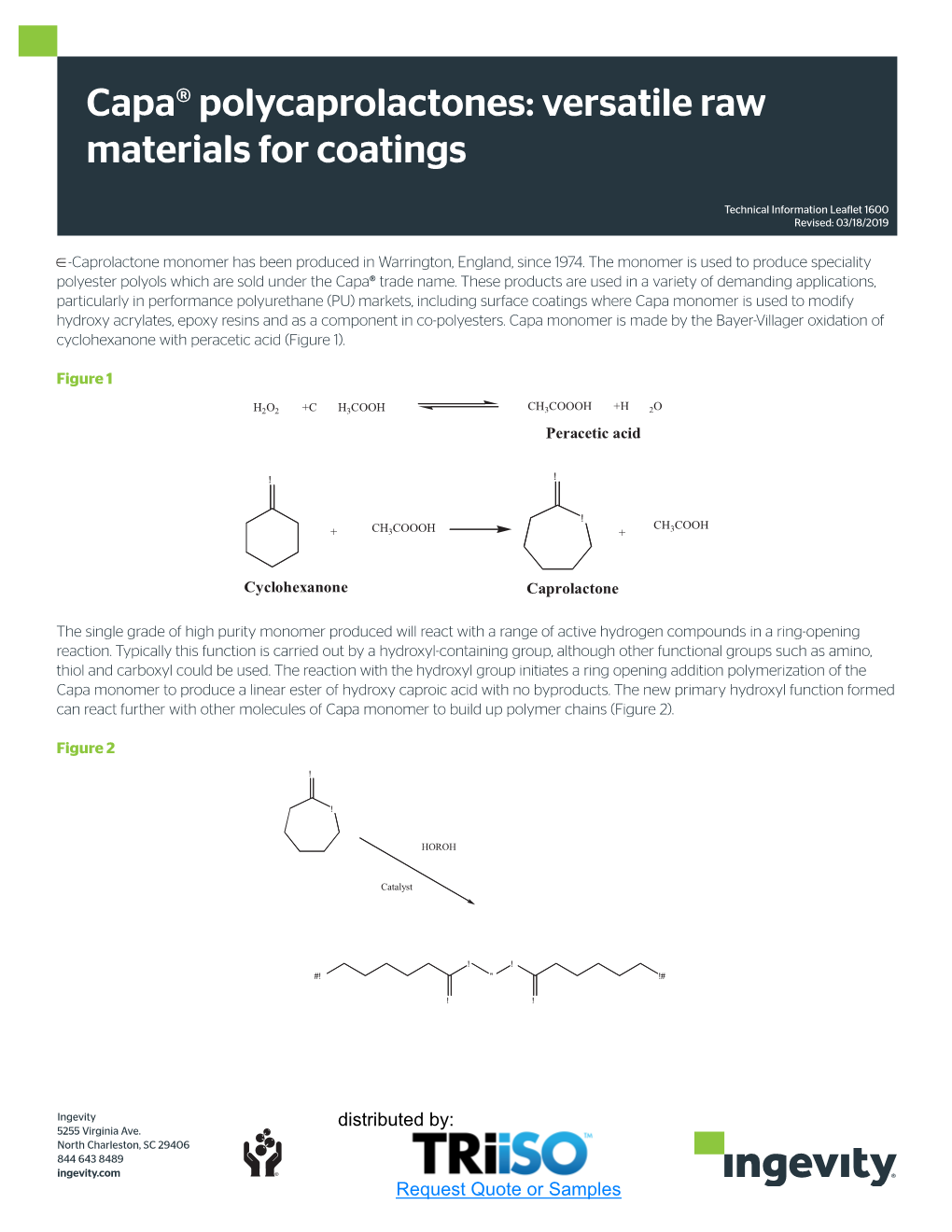 Capa® Polycaprolactones: Versatile Raw Materials for Coatings