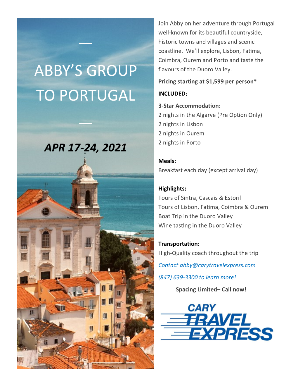 — Abby's Group to Portugal —