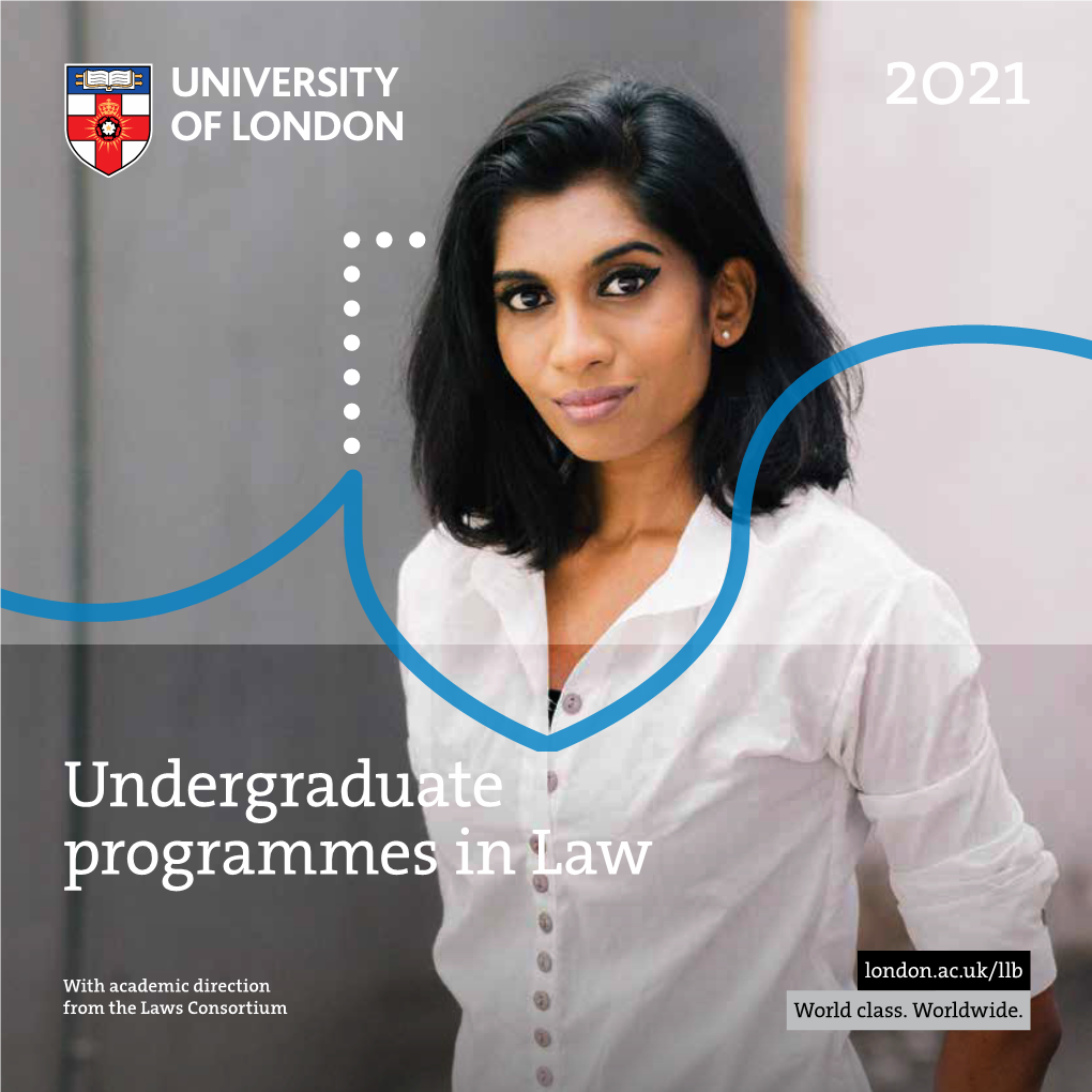 LLB Prospectus 2021 | University of London