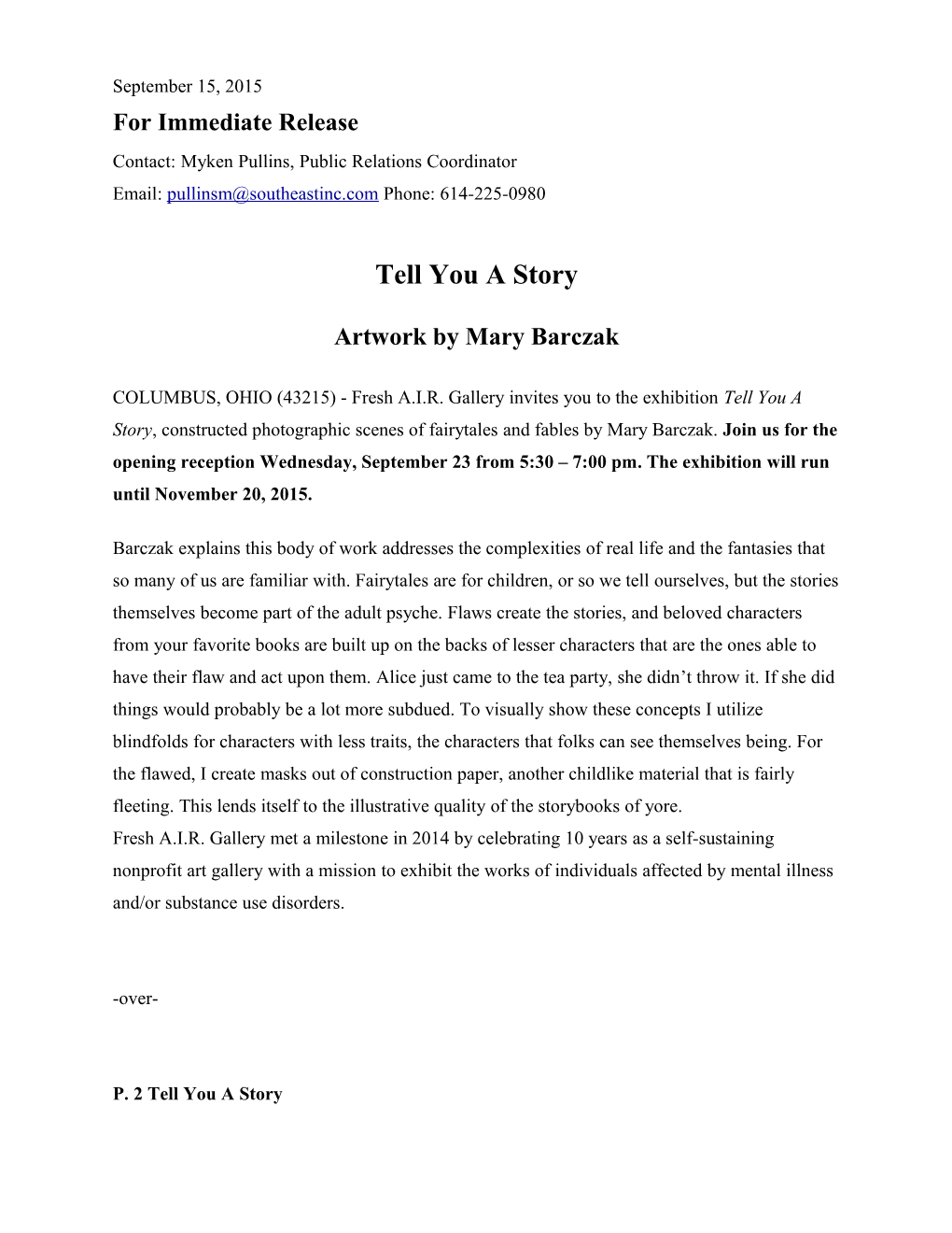 For Immediate Release s377