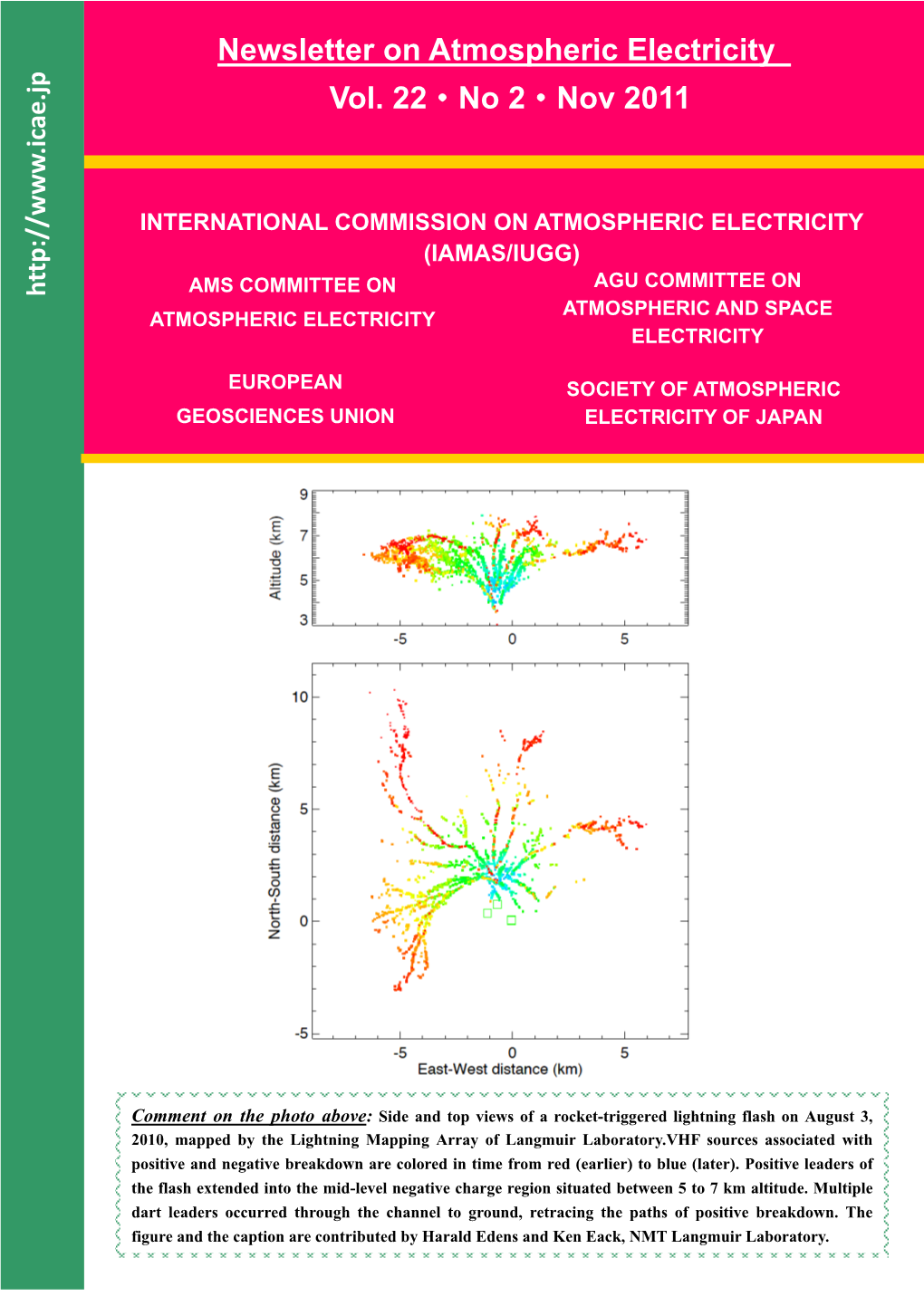 Newsletter on Atmospheric Electricity Vol. 22·No 2·Nov 2011