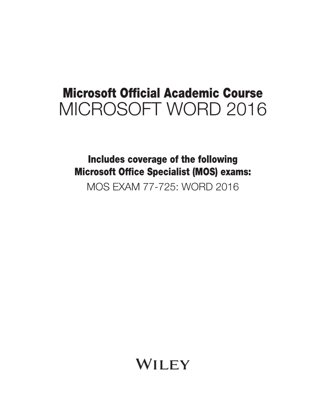 Microsoft Word 2016