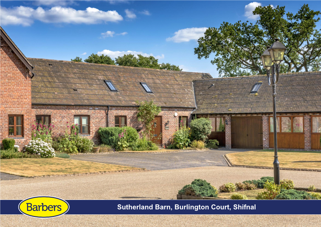 Sutherland Barn, Burlington Court, Shifnal