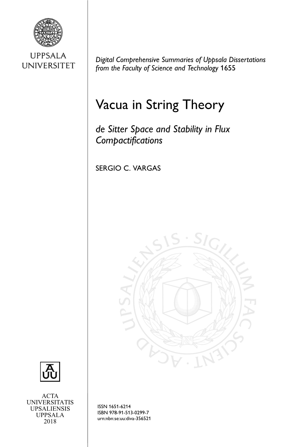 Vacua in String Theory