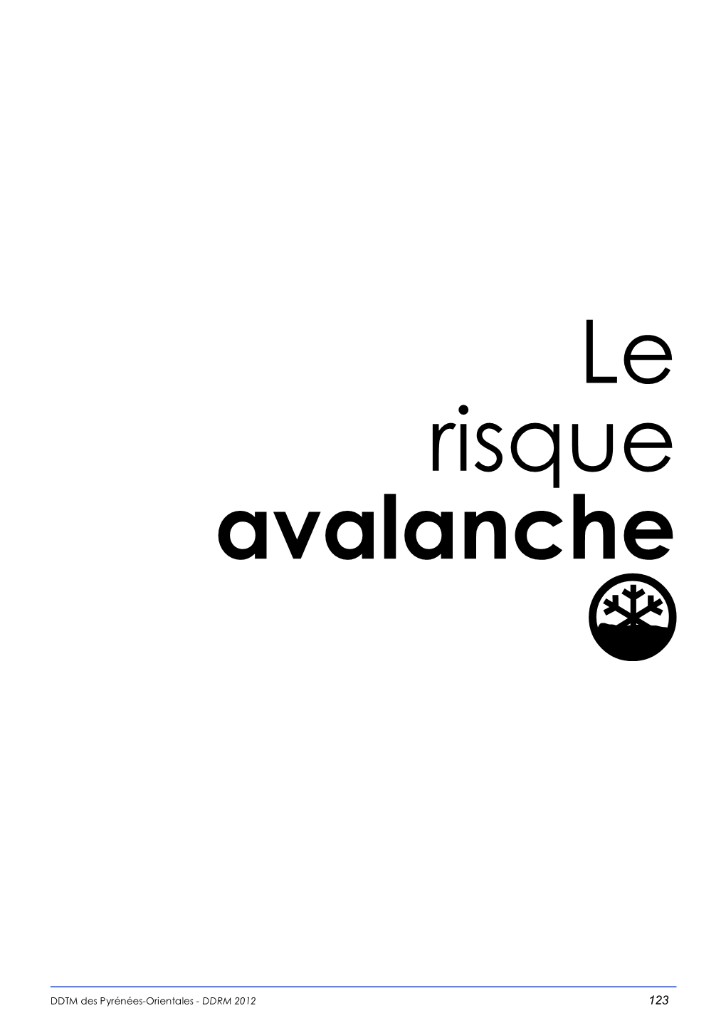 Le Risque Avalanche T