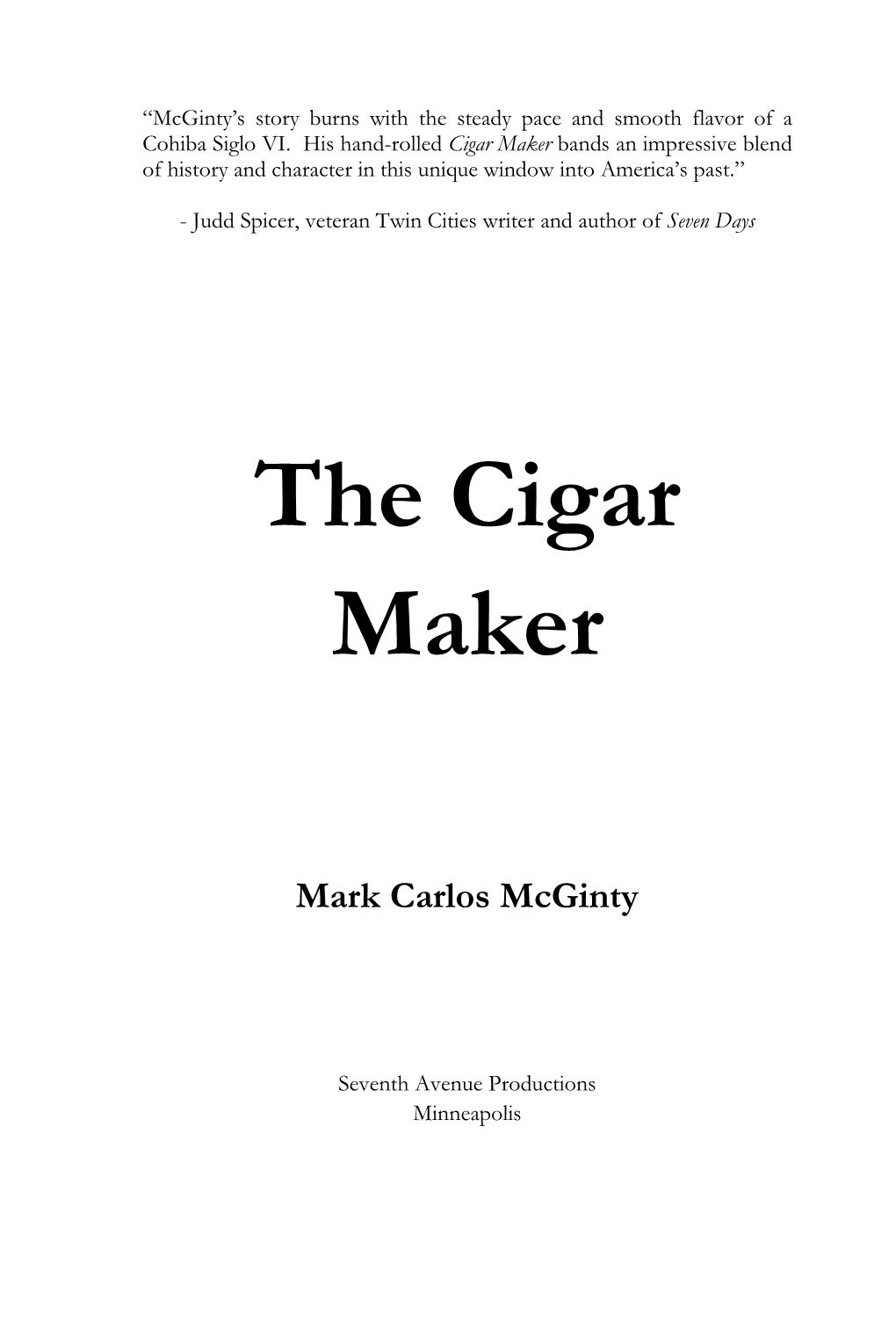 The Cigar Maker