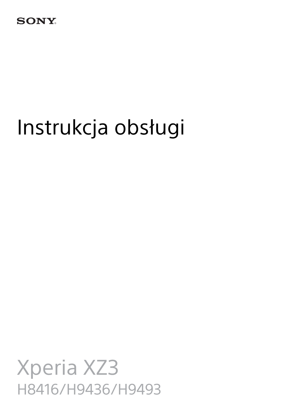 Instrukcja Obsługi Xperia