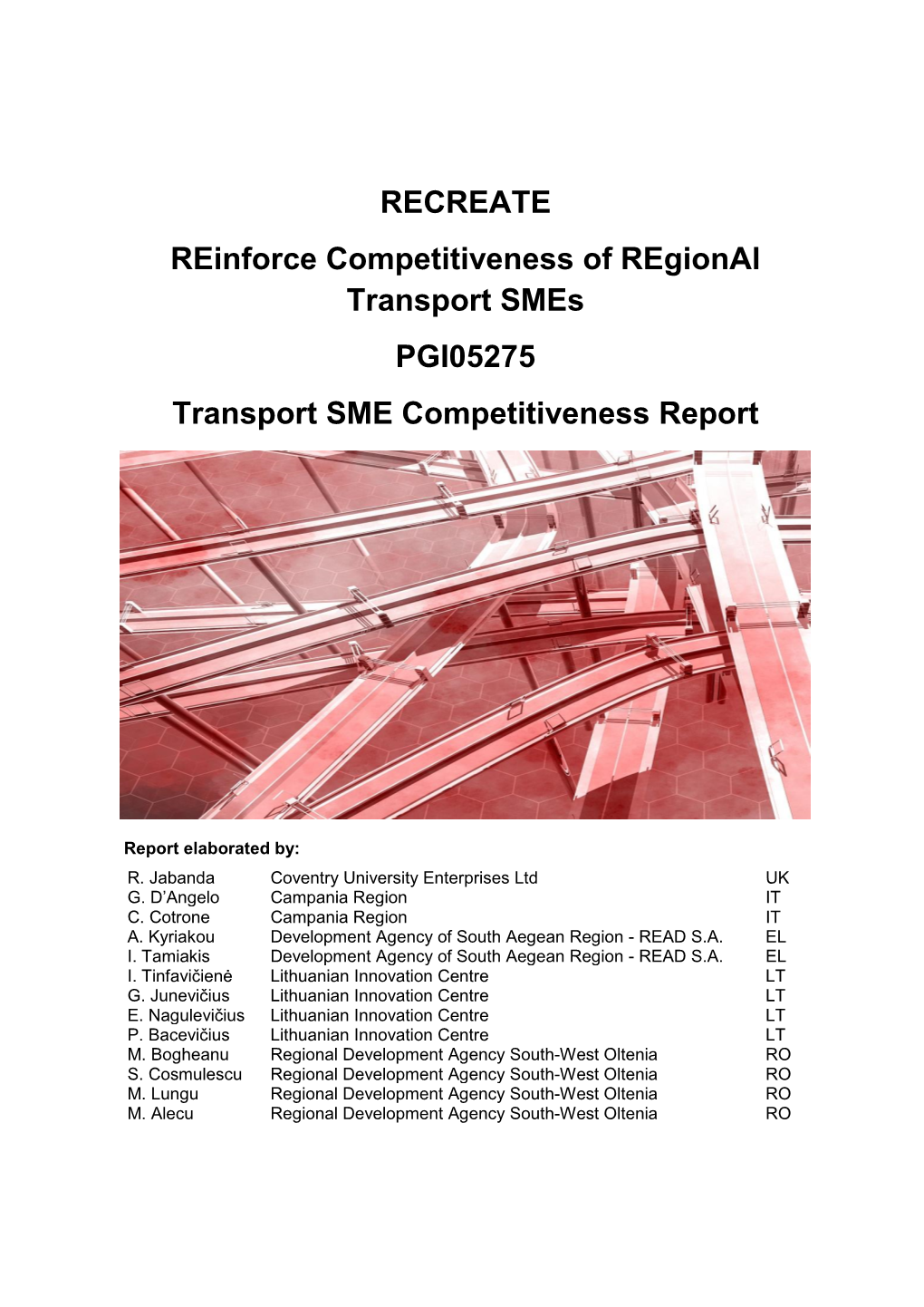 RECREATE Transport SME Competitiveness Report