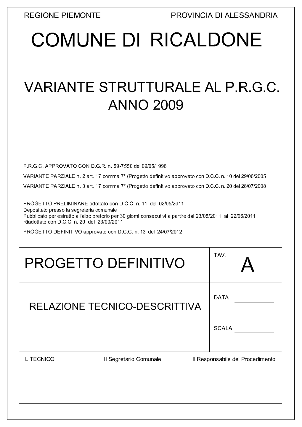 Relazione PRGC