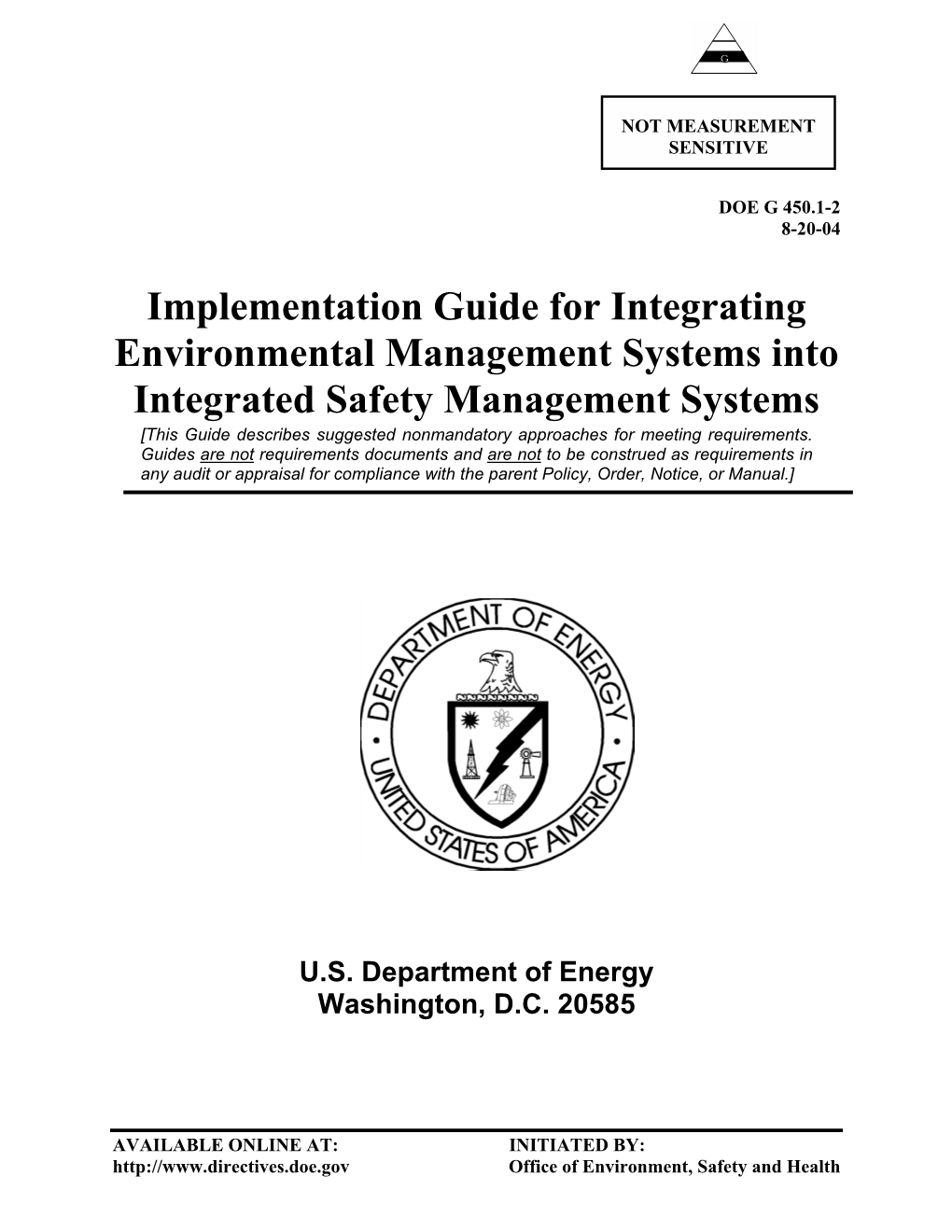 Implementation Guide for Integrating Environmental Management Systems Into