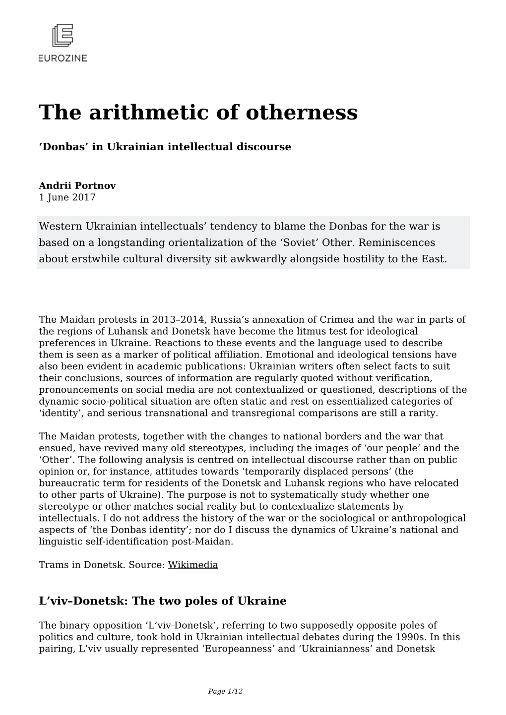 The Arithmetic of Otherness