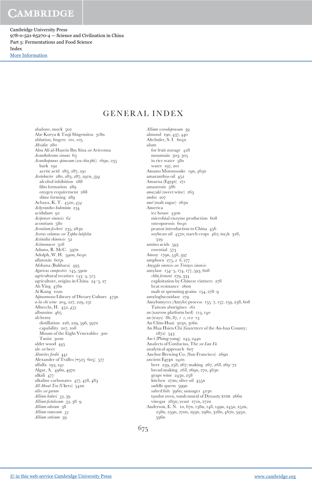 General Index