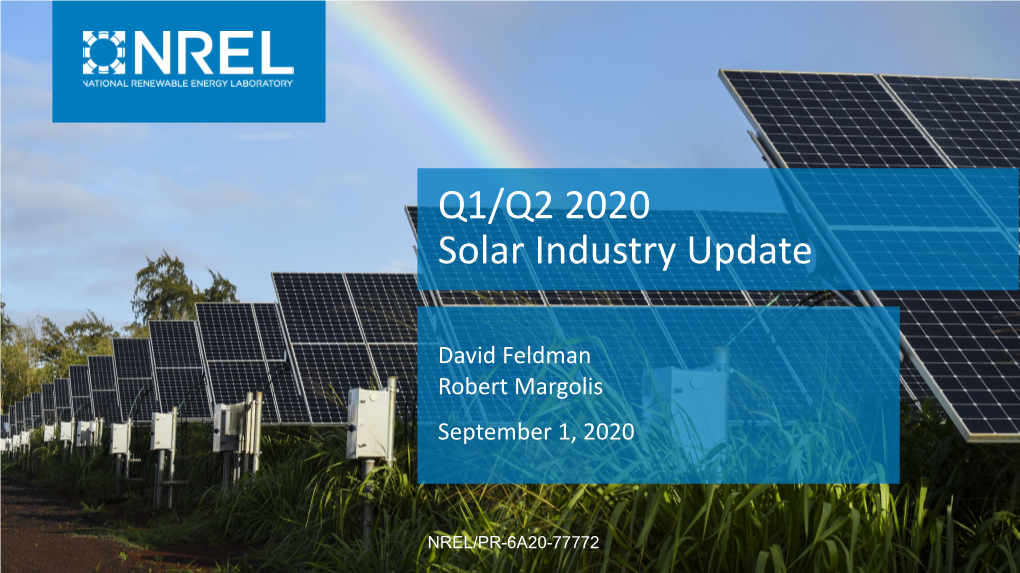 Q1/Q2 2020 Solar Industry Update