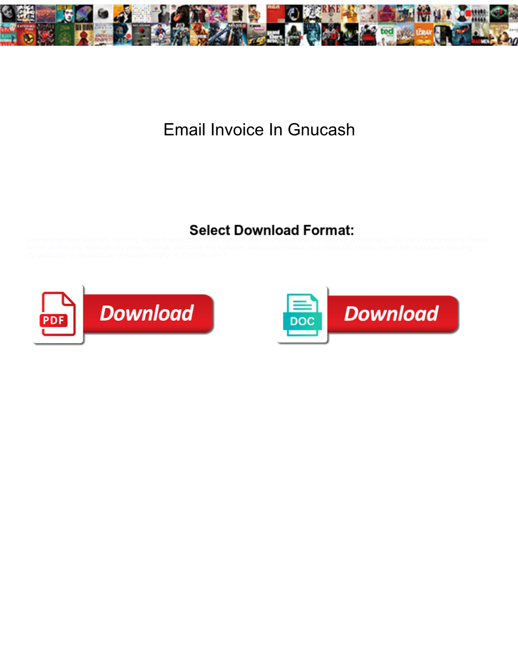 Email Invoice in Gnucash